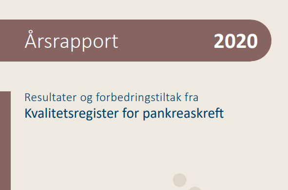 Årsrapport fra Kvalitetsregisteret for pankreaskreft