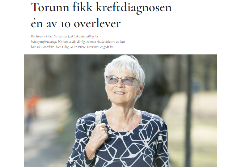 Torunn fikk kreftdiagnosen én av 10 overlever