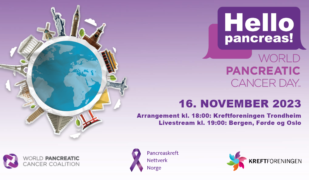 World Pancreatic Cancer Day 16.11.2023 vi farger Norge lilla