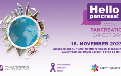 World Pancreatic Cancer Day 16.11.2023 vi farger Norge lilla
